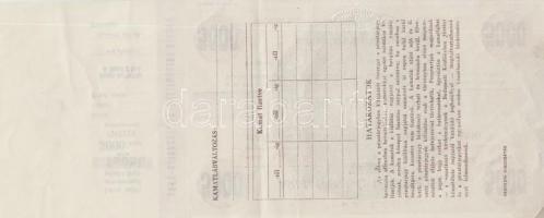 ~1940. Magyar Leszámítoló- és Pénzváltó Bank "Aranypengő Pénztárjegy" 5000 Aranypengő-ről ...