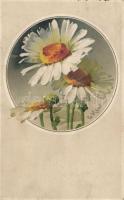 Daisies Meissner & Buch, Leipzig, Künstler Postkarten Serie 2252. litho s: C. Klein