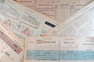 ~1920. 5db befizetési lap Korona címlet