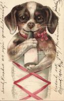 Baby dog, litho (EK)