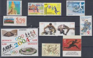 Európa 2004 Nyári olimpia, Athén 9 klf ország 12 klf bélyeg, közte összefüggések, Europa 2004 Summer Olympics, Athens 9 diff. countries 12 diff. stamps with relations
