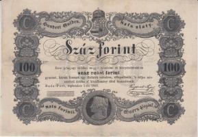 1848. 100Ft "Kossuth-bankó" T:III restaurált