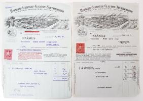1930 2 db Magyar Gépgyári Művek R.T.-és fejléces számla,