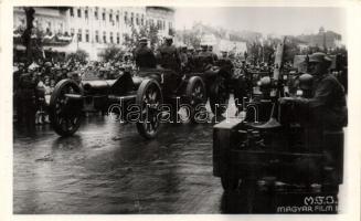 Marosvásárhely bevonulás / entry of the Hungarian troops, cannon (fa)