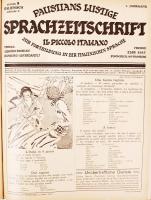 cca 1900 Paustians Lustige Sprachzeitschrift című szatirikus lap olasz kiadása. 1. évfolyam 1-12. sz...