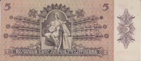 1939. 5P (3x) egymás utáni sorszámmal T:I