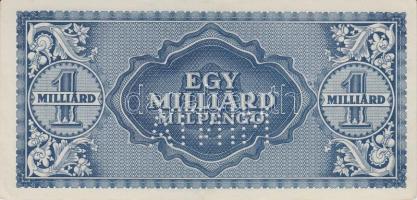 1946. 1.000.000.000MP hamis "MINTA" perforációval T:II