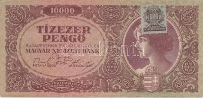 1945. 10.000P lemezhiba a bélyeg "B" betűjénél T:II-