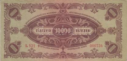1945. 10.000P lemezhiba a bélyeg "B" betűjénél T:II-