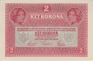 1917. 2K "Deutschösterreich" vízszintes felülbélyegzéssel (4x) egymás utáni sorszámmal T:I