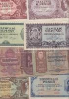 1930-46. Több mint 100db pengő bankjegy T:vegyes