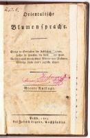 Orientalische Blumensprache. Pest, 1825, J. Leyrer. 16p. Újrakötve, egészvászon kötésben, kissé vise...