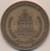 Bozó Gyula (1913-2004) 1988. "Szent Jobb országjárása-Szent István halálának 950. évfordulója" nagyalakú Br emlékérem (70mm) T:1