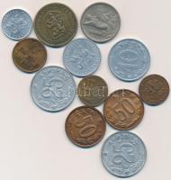 Csehszlovákia 12db vegyes fémpénz T:1,2 Czechoslovakia 12pcs of metla coins C:UNC,XF
