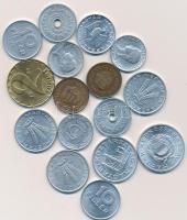 1946-1990. 16db aprópénz 2f, 5f, 10f, 20f, 50f, 1Ft, 2Ft T:1,2