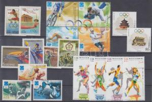 Summer Olympics, Athens 6 diff. countries 19 diff. stamps, Nyári olimpia, Athén 6 klf ország 19 klf bélyeg