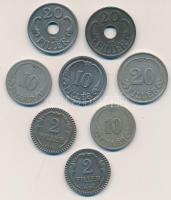 1926-1944. 2f + 10f + 20f (8db klf) T:1,2,3