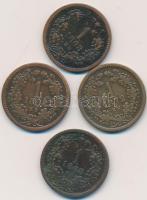 1868KB 1Kr (3x) + 1872KB 1Kr T:2-,3