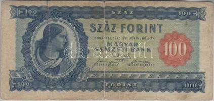 1946. 100Ft vízjeles T:III-