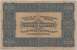 1923. 100.000K "Orell Füssli Zürich" barna sor- és sorozatszám T:III-