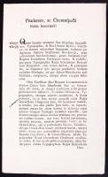 1796 Helytartótanácsi levél szerzői jog témakörben. Német nyelvű melléklete királyi pecséttel ellátva. József főherceg későbbi nádor és Kristóf Ignác saját kezű aláírásával, királyi pecséttel / Letter of the Governing Council with autograph signiture of Francis II Holy Roman Emperor. With supplement in german, sealed with royal seal.
