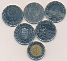2002. 100Ft "Kossuth" + 2004-2007. 50Ft (5x) klf motívumokkal T:1-,2