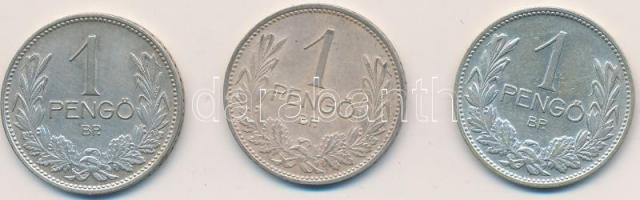 1937/38/39. 1P Ag (3db) T:2,2-