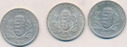 1937/38/39. 1P Ag (3db) T:2,2-