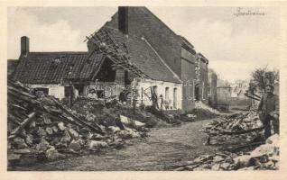 Beaurains WWI destroyed buildings