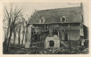 Beaurains WWI destroyed building
