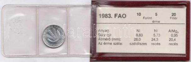 1983. "FAO" sor 20Ft, 5Ft, 10Ft eredeti plasztikcsomagolásban, tanúsítvánnyal T:BU