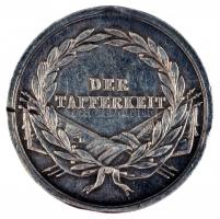 1914-. "II. osztályú Ezüst Vitézségi Érem" Ag kitüntetés, "A" fémjellel a pereme...