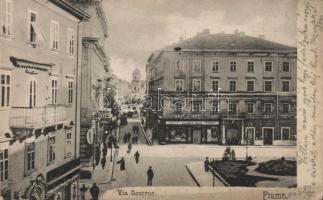 Fiume, Via Governo, Salamon Weisz üzlete / shop (EK)