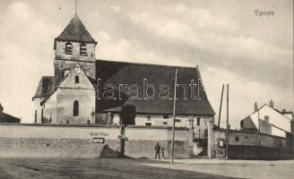 Époye, church, cemetery