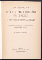 Magyar Földrajzi Társaság Könyvtára: Pfizenmayer: Kelet-Szibíria őslakói. Aranyozott kiadói egészvás...