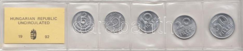 1992. 2f-50f 5klf db forgalmi sor fóliában T:1