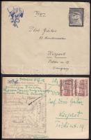 1935 A lengyelországi jamboree-ról küldött képeslap, résztvevők aláírásával Doró Gábor tanárnak / 1935 Poland Jamboree postcard sent to Hungary with signatures