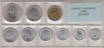 1977. 2f-10Ft 9db klf érmés forgalmi sor fóliatokban T:1