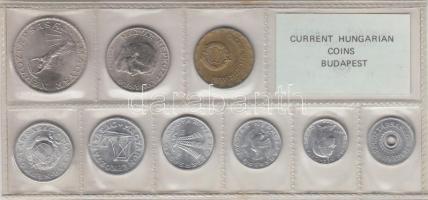 1976. 2f-10Ft 9db klf érmés forgalmi sor fóliatokban T:1