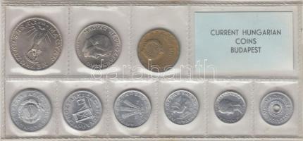 1974. 2f-10Ft 9db klf érmés forgalmi sor fóliatokban T:1