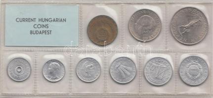 1973. 2f-10Ft 9db klf érmés forgalmi sor fóliatokban T:1