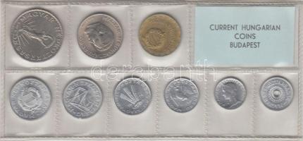 1974. 2f-10Ft 9db klf érmés forgalmi sor fóliatokban T:1
