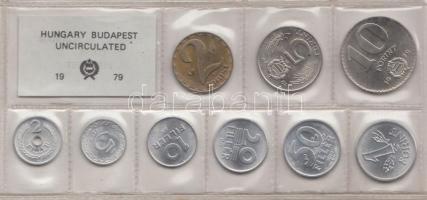 1979. 2f-10Ft 9db klf érmés forgalmi sor fóliatokban T:1