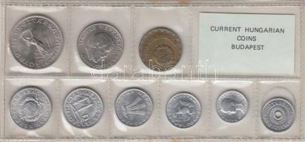 1980. 2f-10Ft 9db klf érmés forgalmi sor fóliatokban T:1