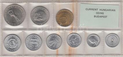 1982. 2f-10Ft 9db klf érmés forgalmi sor fóliatokban T:1