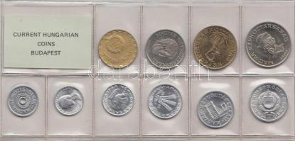1983. 2f-20Ft 10db klf érmés forgalmi sor fóliatokban T:1