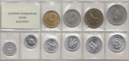 1985. 2f-20Ft 10db klf érmés forgalmi sor fóliatokban T:1