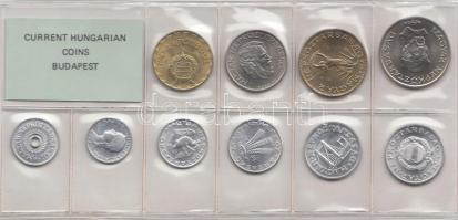 1989. 2f-20Ft 10db klf érmés forgalmi sor fóliatokban T:1