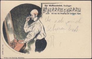 1899 Der Waffenschmied, opera, humour