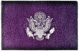 Amerikai Egyesült Államok 1992S 1d, 1c, 5c, 1/4$, 1/2$ "Kennedy" 5klf dísztokban Proof szett tanúsítvánnyal dísztokban T:PP USA 1992S. 1 dime, 1 cent, 5 cent, 1/4 Dollar, 1/2 Dollar "United States Mint Proof Set" 5 diff. in original case with certificate C:PP